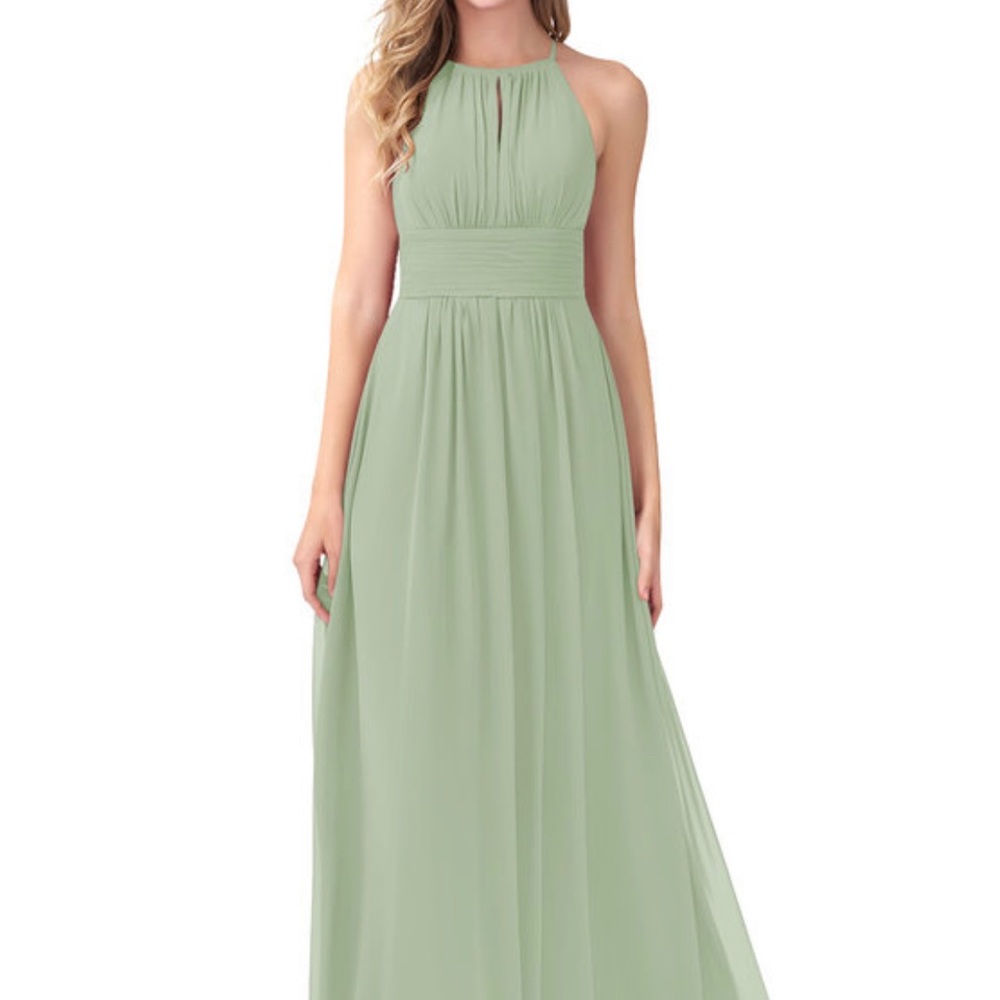 Azazie Bonnie dress / Dusty sage